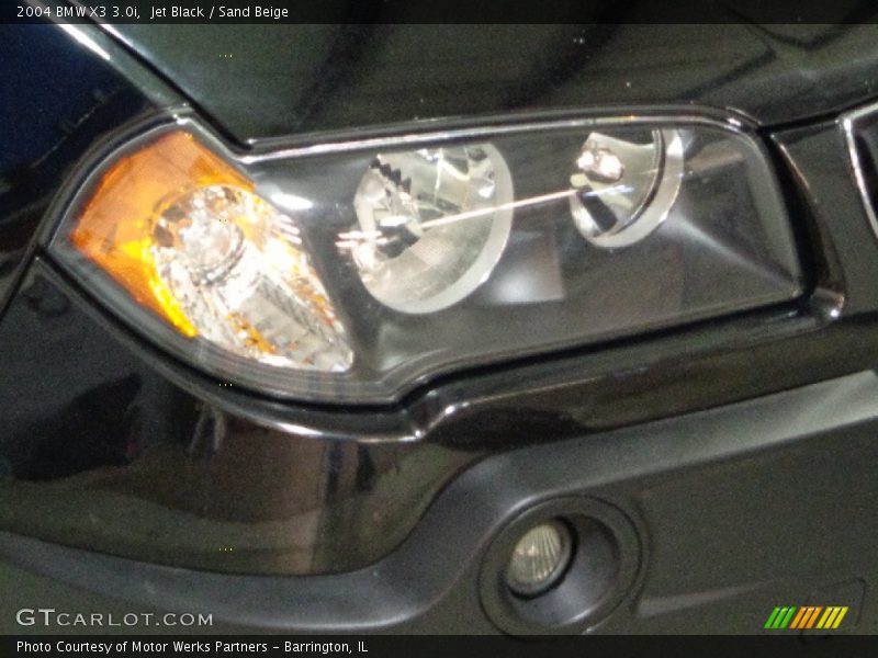 Jet Black / Sand Beige 2004 BMW X3 3.0i