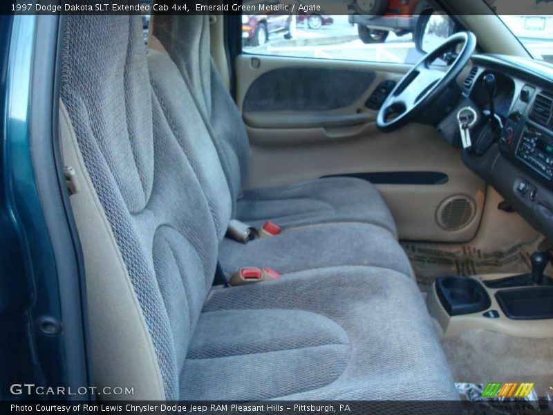 Emerald Green Metallic / Agate 1997 Dodge Dakota SLT Extended Cab 4x4
