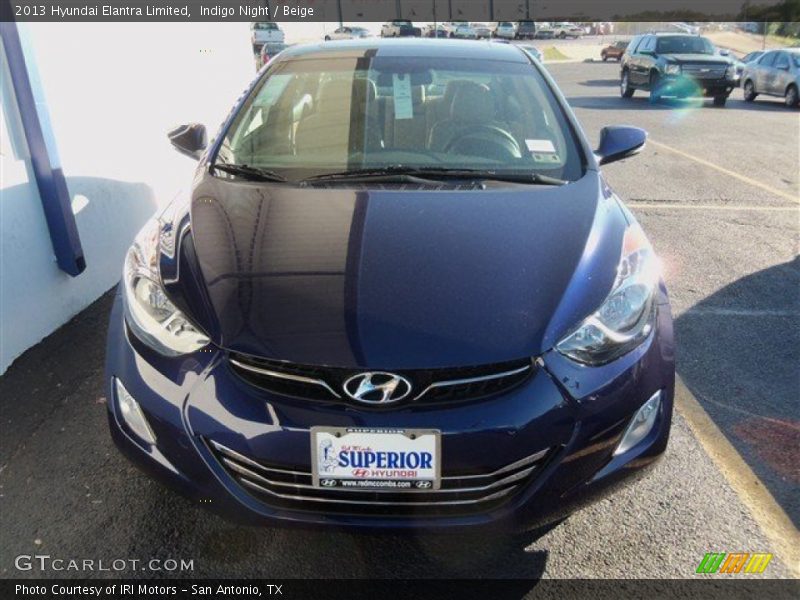Indigo Night / Beige 2013 Hyundai Elantra Limited