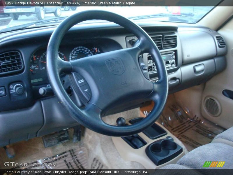Emerald Green Metallic / Agate 1997 Dodge Dakota SLT Extended Cab 4x4