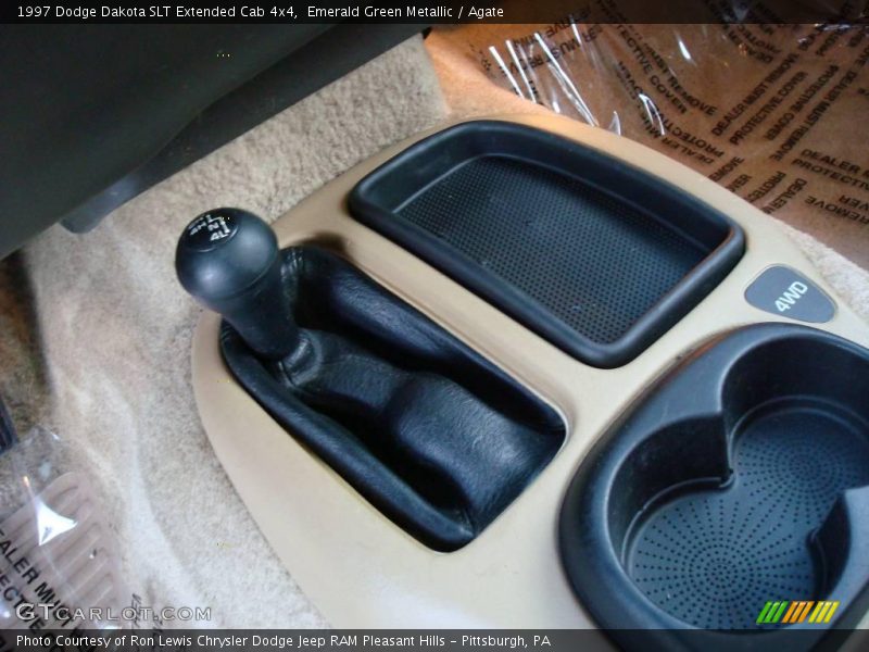Emerald Green Metallic / Agate 1997 Dodge Dakota SLT Extended Cab 4x4