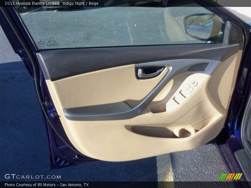 Indigo Night / Beige 2013 Hyundai Elantra Limited