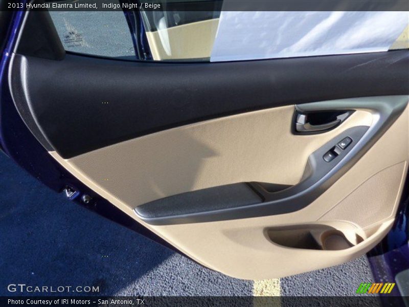 Indigo Night / Beige 2013 Hyundai Elantra Limited
