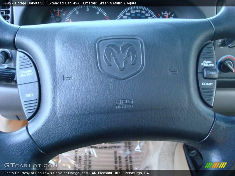 Emerald Green Metallic / Agate 1997 Dodge Dakota SLT Extended Cab 4x4