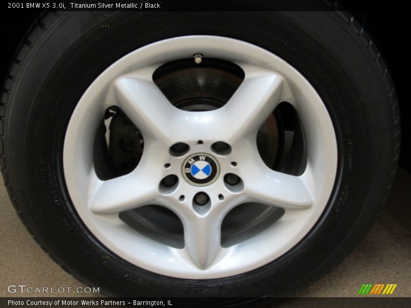 Titanium Silver Metallic / Black 2001 BMW X5 3.0i
