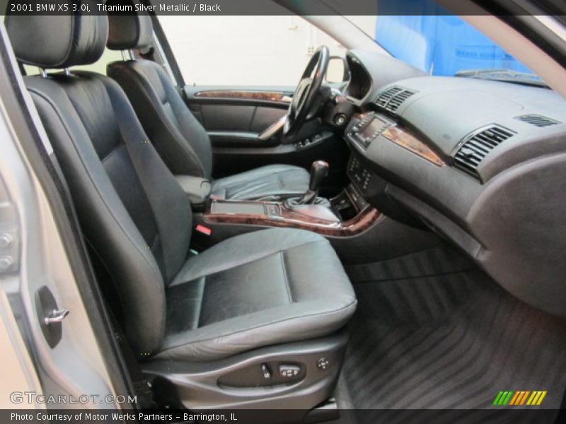 Titanium Silver Metallic / Black 2001 BMW X5 3.0i