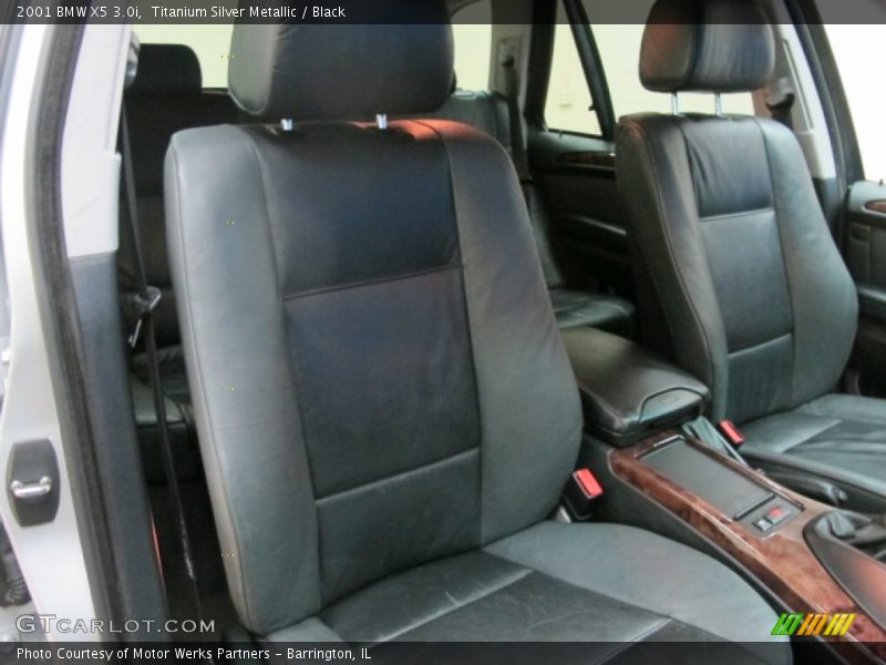 Titanium Silver Metallic / Black 2001 BMW X5 3.0i