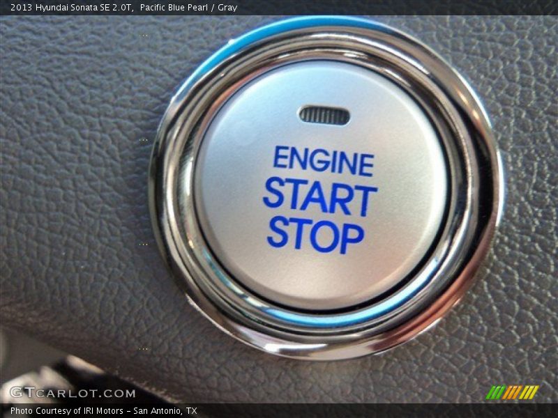 Pacific Blue Pearl / Gray 2013 Hyundai Sonata SE 2.0T