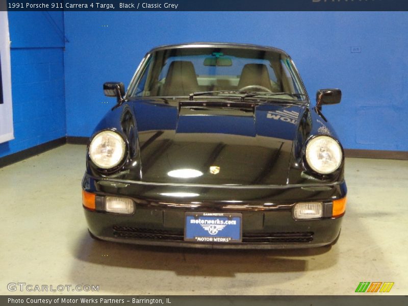 Black / Classic Grey 1991 Porsche 911 Carrera 4 Targa