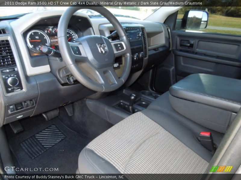 Mineral Gray Metallic / Dark Slate Gray/Medium Graystone 2011 Dodge Ram 3500 HD ST Crew Cab 4x4 Dually
