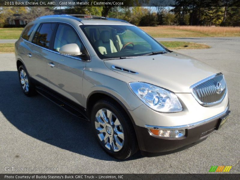 Gold Mist Metallic / Cashmere/Cocoa 2011 Buick Enclave CXL AWD