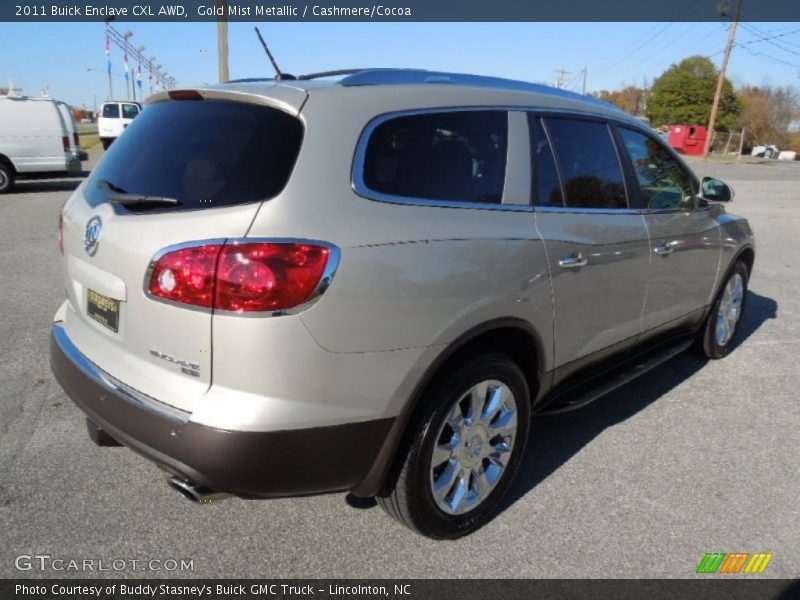 Gold Mist Metallic / Cashmere/Cocoa 2011 Buick Enclave CXL AWD