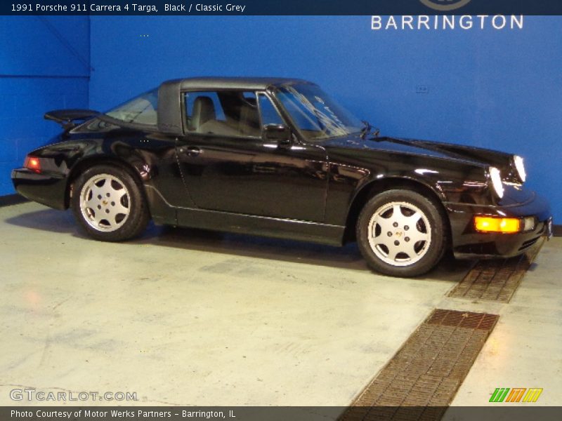 Black / Classic Grey 1991 Porsche 911 Carrera 4 Targa