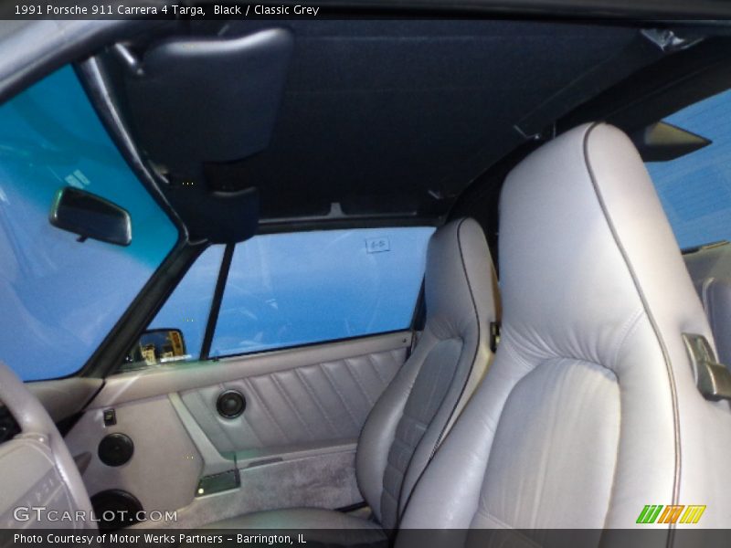 Black / Classic Grey 1991 Porsche 911 Carrera 4 Targa
