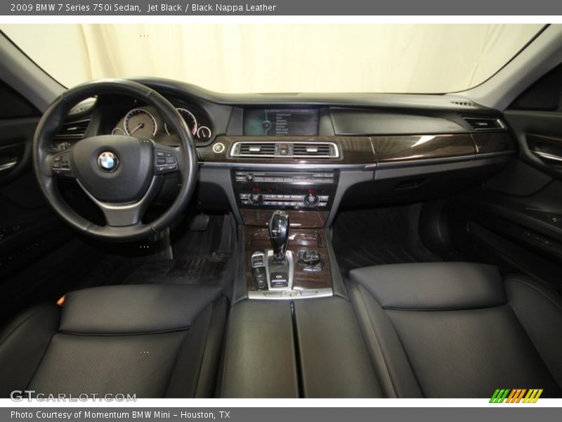 Jet Black / Black Nappa Leather 2009 BMW 7 Series 750i Sedan