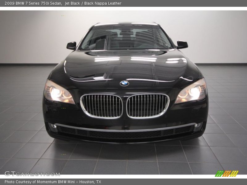 Jet Black / Black Nappa Leather 2009 BMW 7 Series 750i Sedan