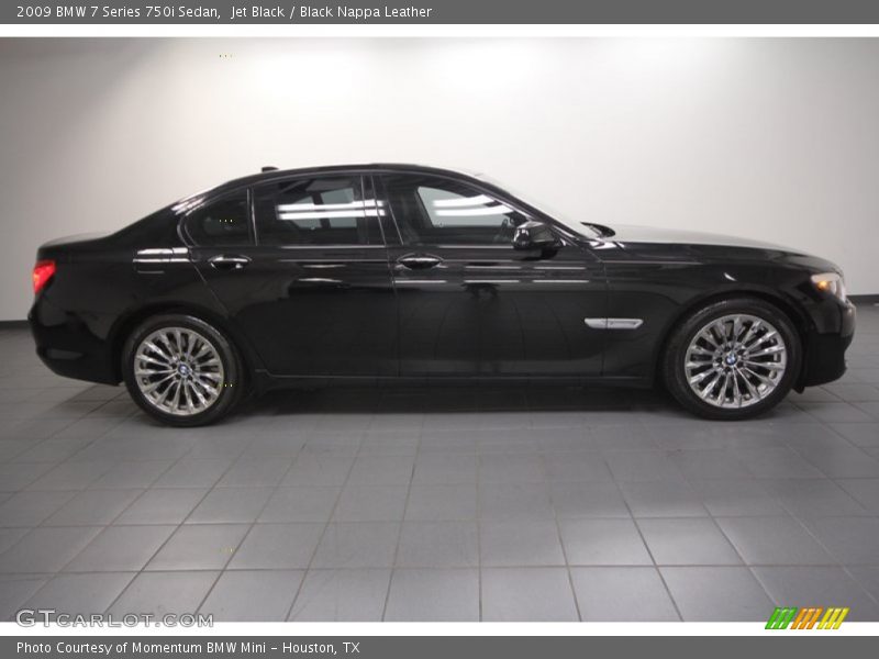Jet Black / Black Nappa Leather 2009 BMW 7 Series 750i Sedan