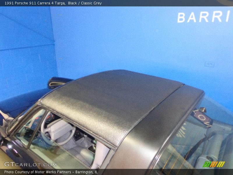 Black / Classic Grey 1991 Porsche 911 Carrera 4 Targa