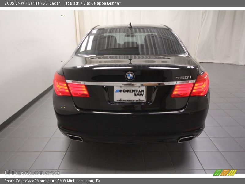 Jet Black / Black Nappa Leather 2009 BMW 7 Series 750i Sedan