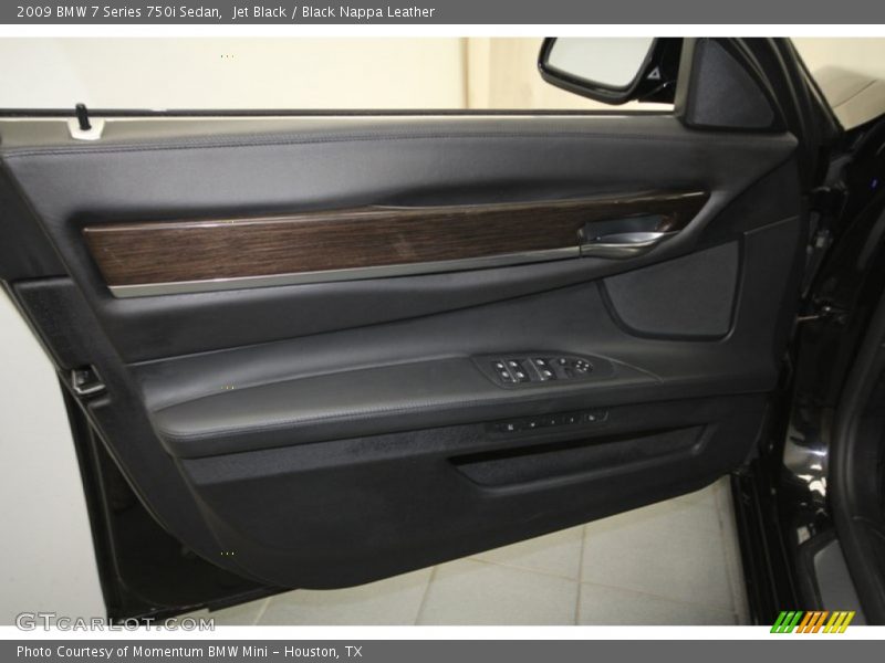 Jet Black / Black Nappa Leather 2009 BMW 7 Series 750i Sedan