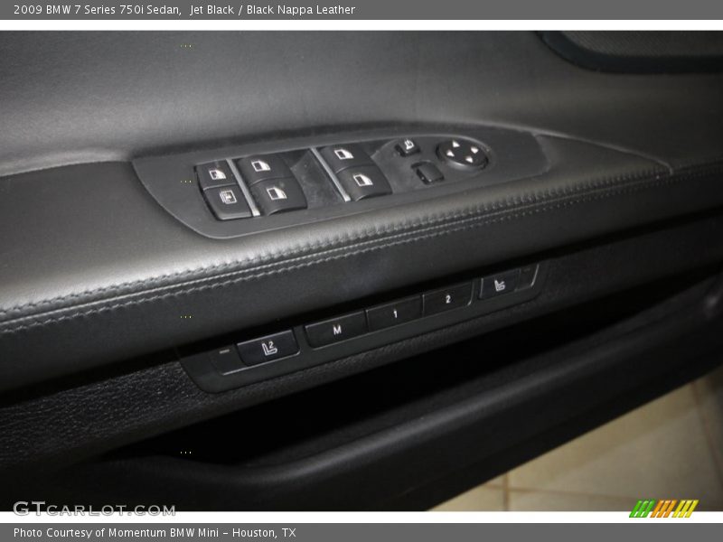 Jet Black / Black Nappa Leather 2009 BMW 7 Series 750i Sedan