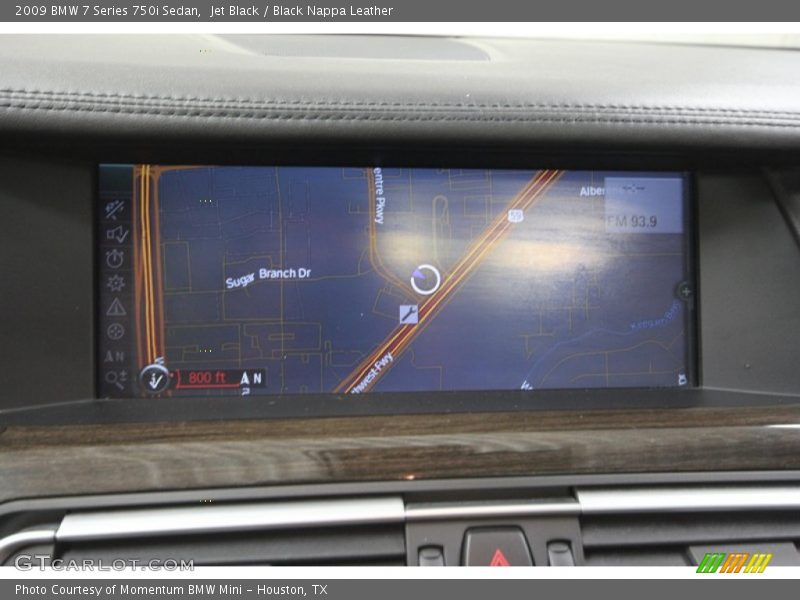 Jet Black / Black Nappa Leather 2009 BMW 7 Series 750i Sedan