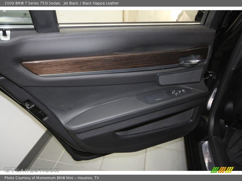 Jet Black / Black Nappa Leather 2009 BMW 7 Series 750i Sedan