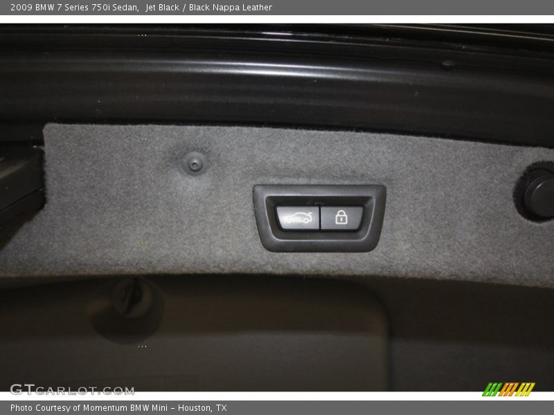 Jet Black / Black Nappa Leather 2009 BMW 7 Series 750i Sedan