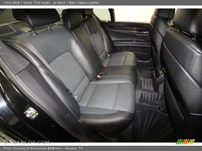 Jet Black / Black Nappa Leather 2009 BMW 7 Series 750i Sedan