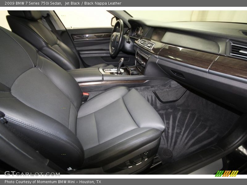 Jet Black / Black Nappa Leather 2009 BMW 7 Series 750i Sedan
