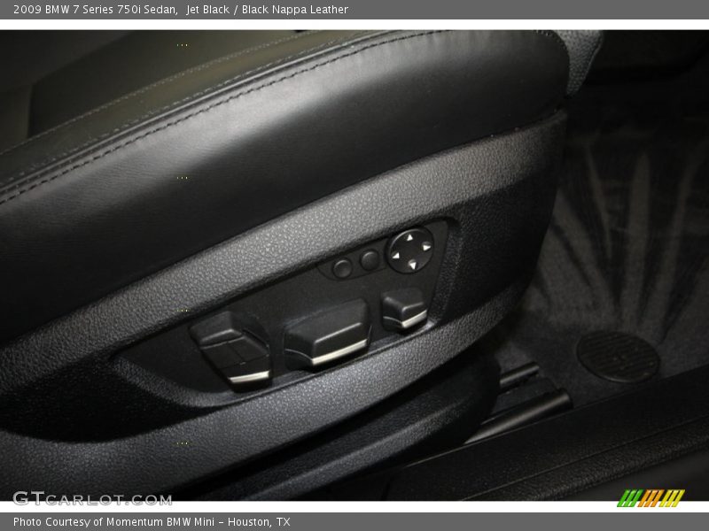 Jet Black / Black Nappa Leather 2009 BMW 7 Series 750i Sedan