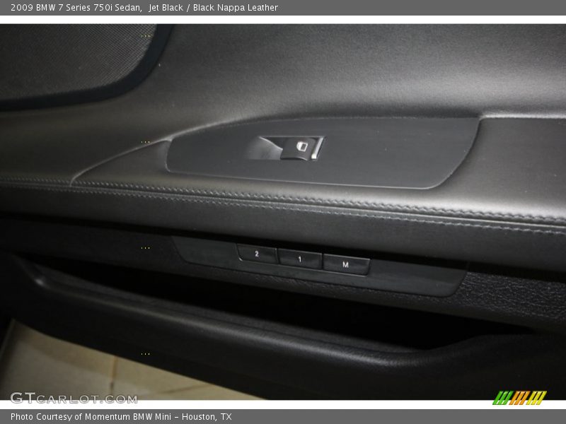 Jet Black / Black Nappa Leather 2009 BMW 7 Series 750i Sedan