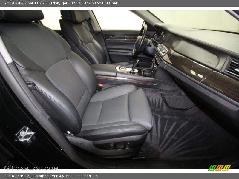 Jet Black / Black Nappa Leather 2009 BMW 7 Series 750i Sedan