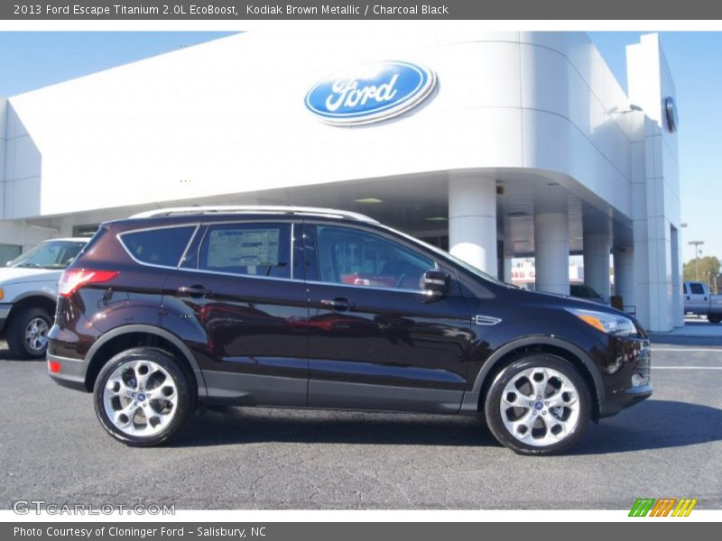 Kodiak Brown Metallic / Charcoal Black 2013 Ford Escape Titanium 2.0L EcoBoost