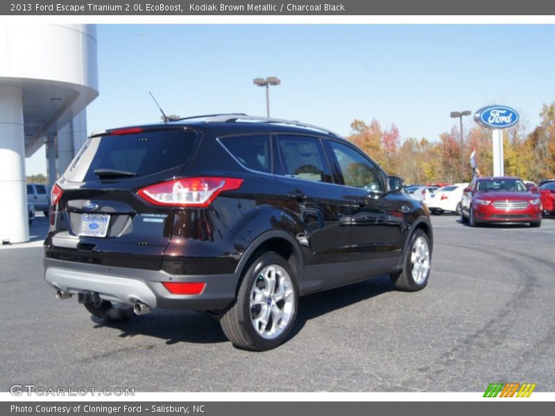 Kodiak Brown Metallic / Charcoal Black 2013 Ford Escape Titanium 2.0L EcoBoost
