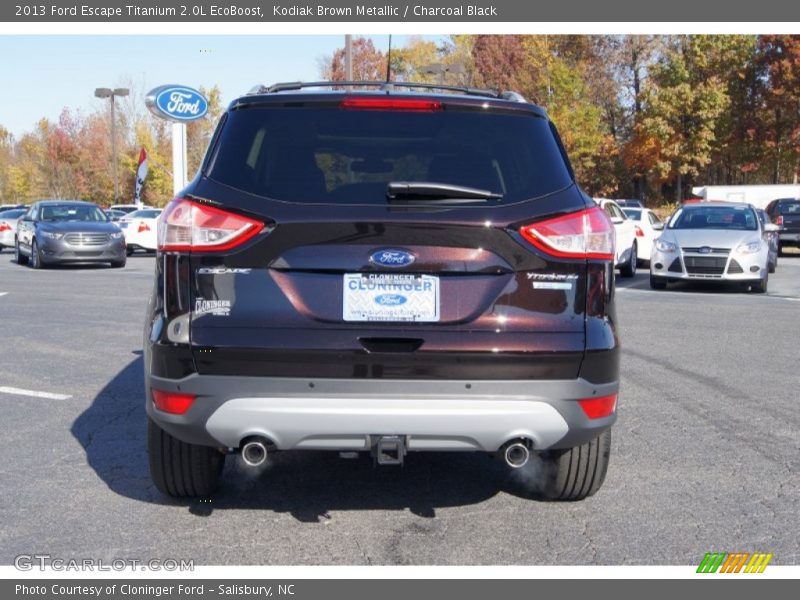 Kodiak Brown Metallic / Charcoal Black 2013 Ford Escape Titanium 2.0L EcoBoost