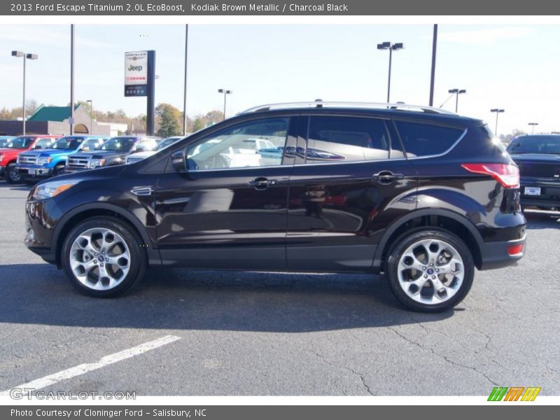 Kodiak Brown Metallic / Charcoal Black 2013 Ford Escape Titanium 2.0L EcoBoost
