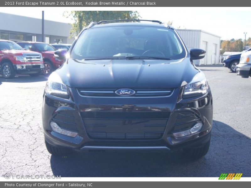 Kodiak Brown Metallic / Charcoal Black 2013 Ford Escape Titanium 2.0L EcoBoost