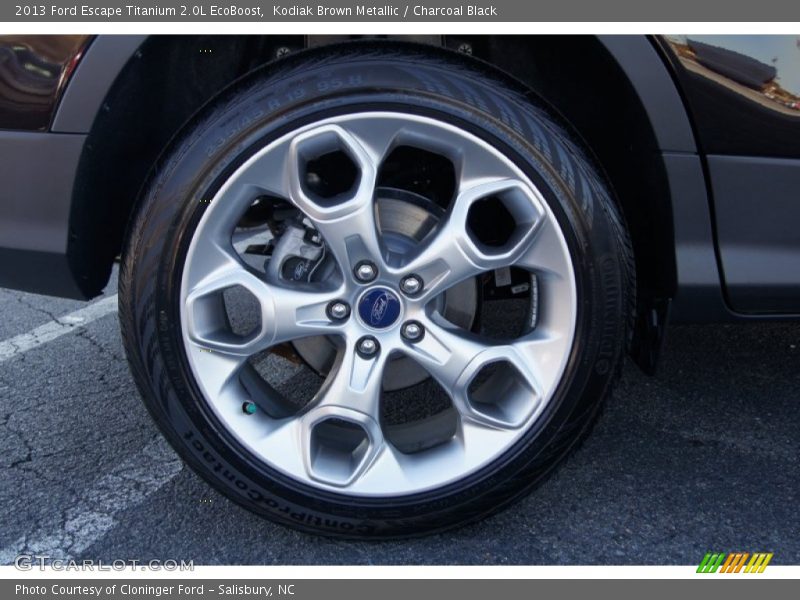 Kodiak Brown Metallic / Charcoal Black 2013 Ford Escape Titanium 2.0L EcoBoost