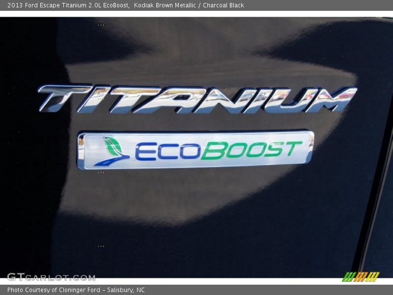 Kodiak Brown Metallic / Charcoal Black 2013 Ford Escape Titanium 2.0L EcoBoost