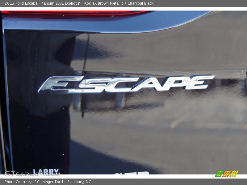 Kodiak Brown Metallic / Charcoal Black 2013 Ford Escape Titanium 2.0L EcoBoost