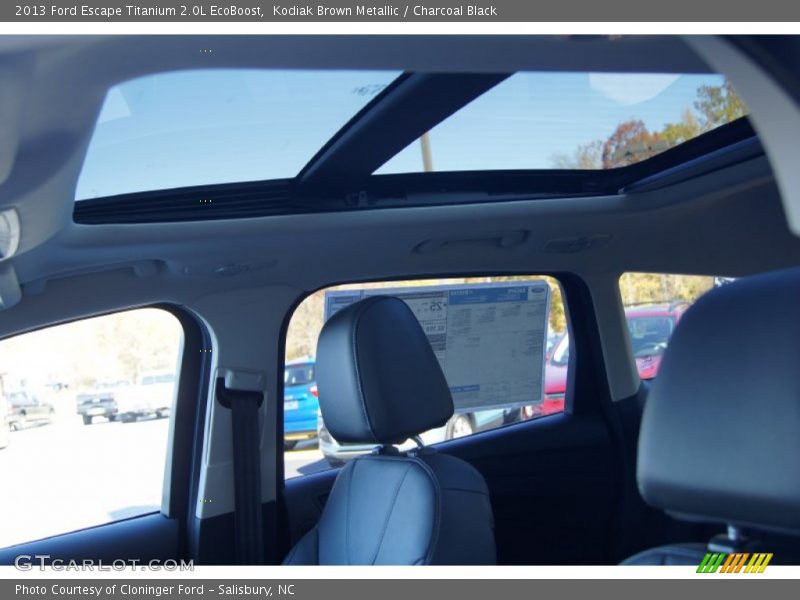 Kodiak Brown Metallic / Charcoal Black 2013 Ford Escape Titanium 2.0L EcoBoost
