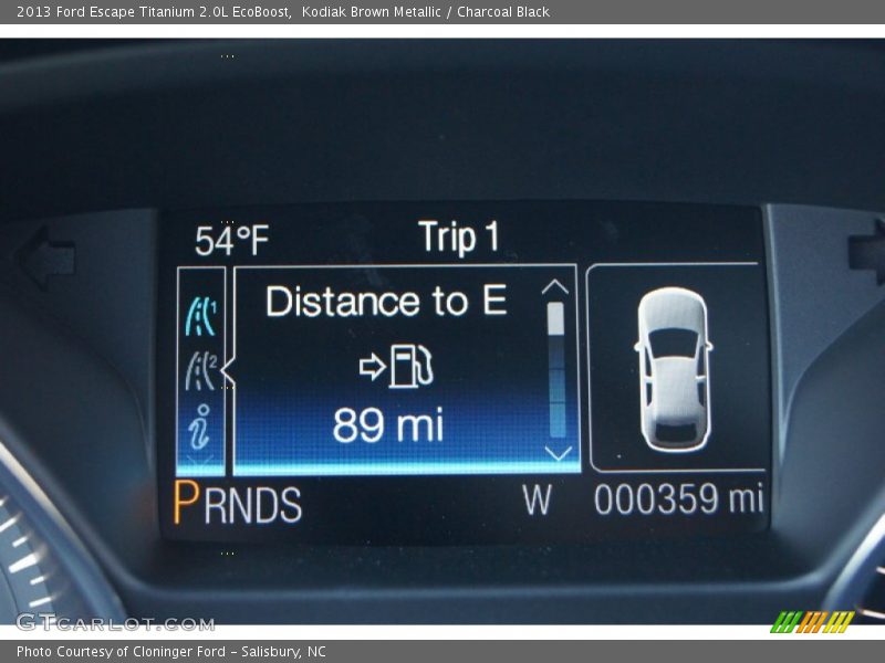 Kodiak Brown Metallic / Charcoal Black 2013 Ford Escape Titanium 2.0L EcoBoost