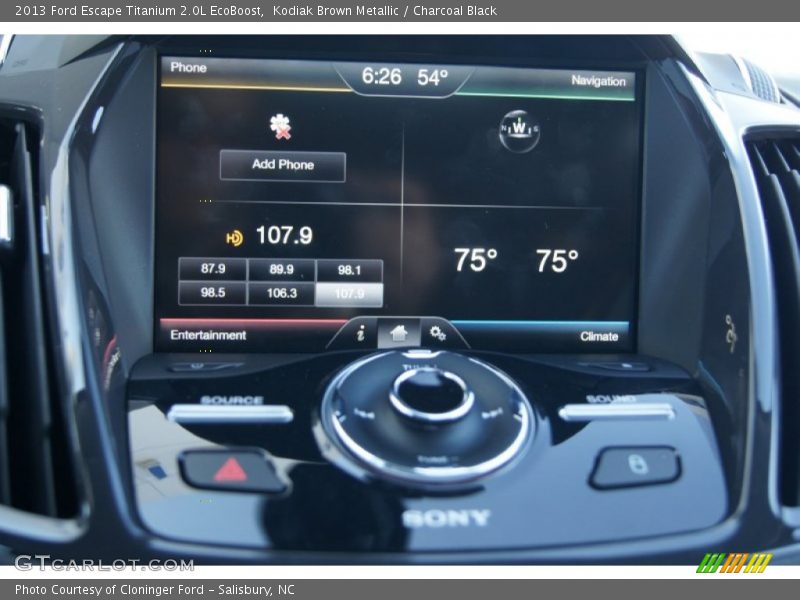 Kodiak Brown Metallic / Charcoal Black 2013 Ford Escape Titanium 2.0L EcoBoost