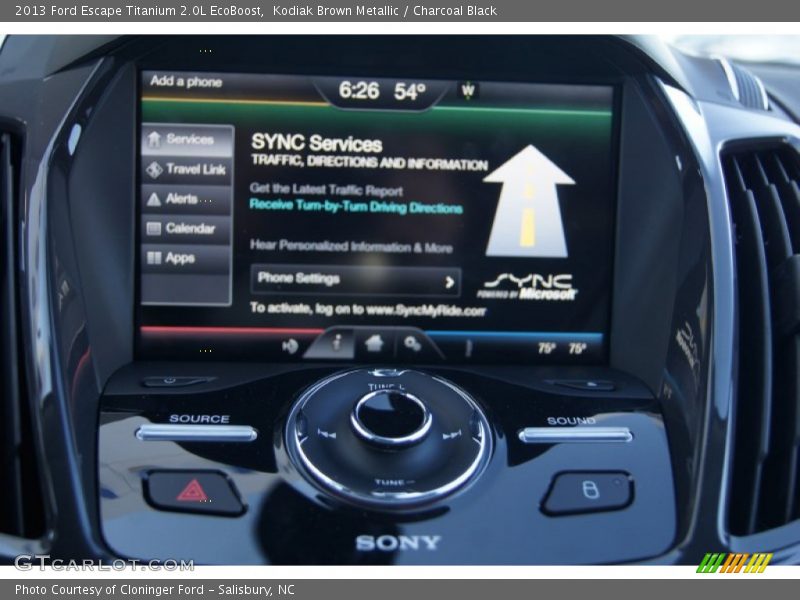 Kodiak Brown Metallic / Charcoal Black 2013 Ford Escape Titanium 2.0L EcoBoost