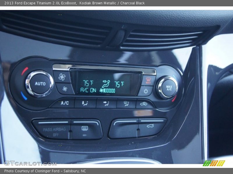 Kodiak Brown Metallic / Charcoal Black 2013 Ford Escape Titanium 2.0L EcoBoost