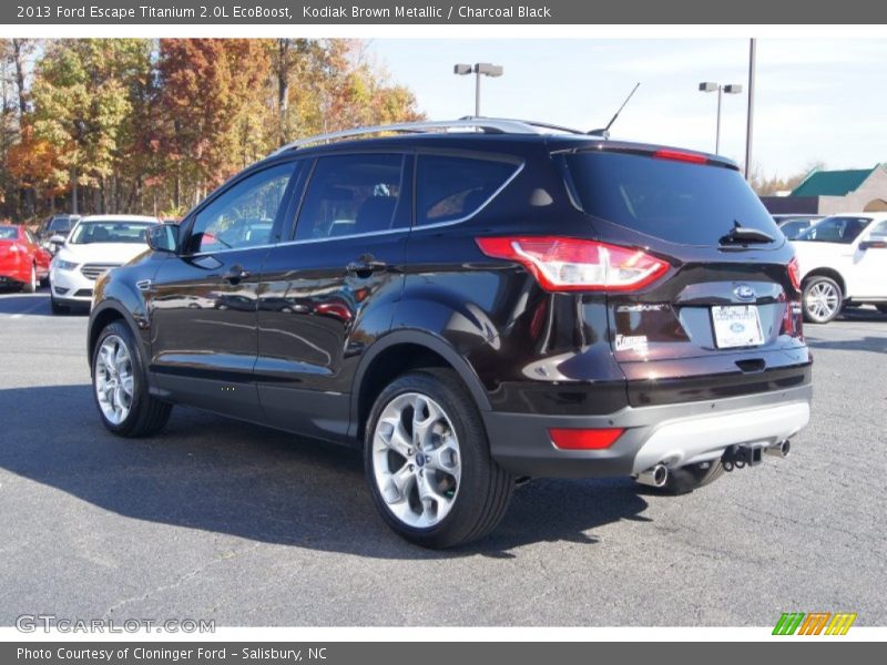 Kodiak Brown Metallic / Charcoal Black 2013 Ford Escape Titanium 2.0L EcoBoost