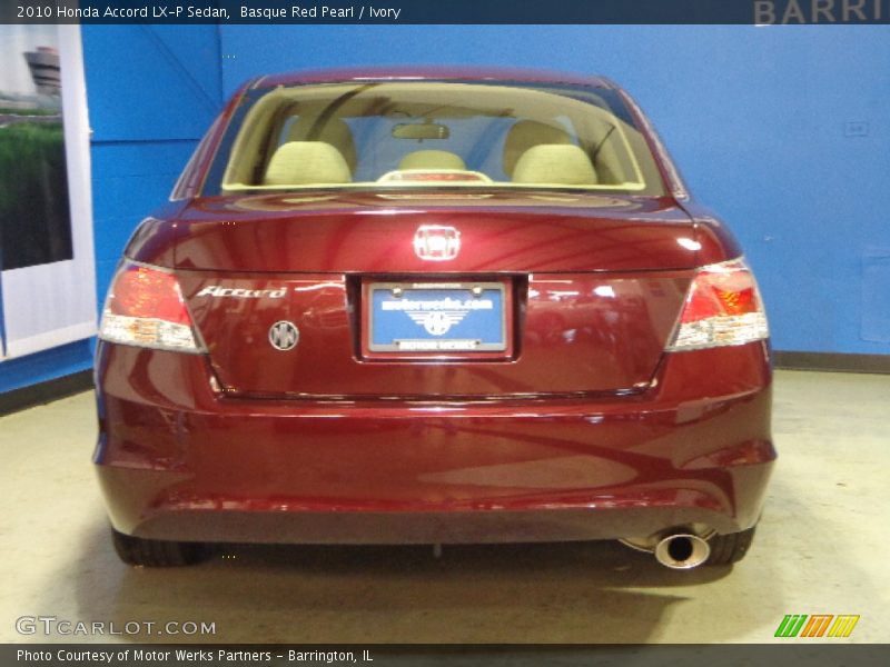 Basque Red Pearl / Ivory 2010 Honda Accord LX-P Sedan