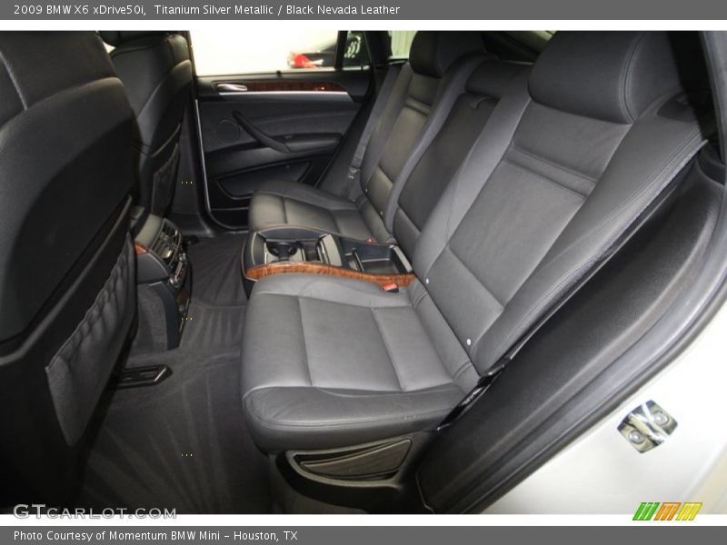 Titanium Silver Metallic / Black Nevada Leather 2009 BMW X6 xDrive50i