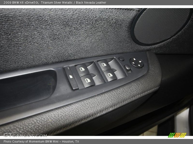 Titanium Silver Metallic / Black Nevada Leather 2009 BMW X6 xDrive50i